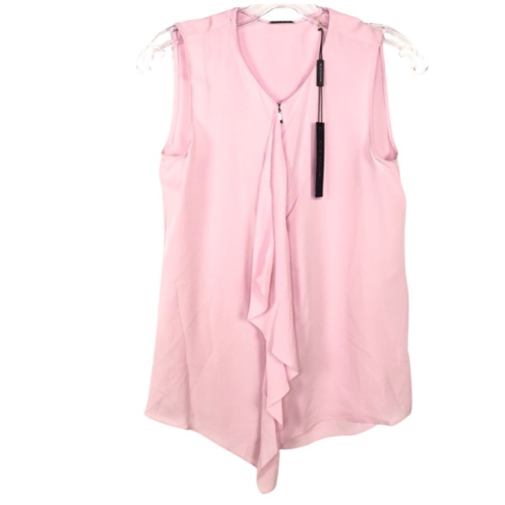 NWT Tahari 100% silk pink blouse